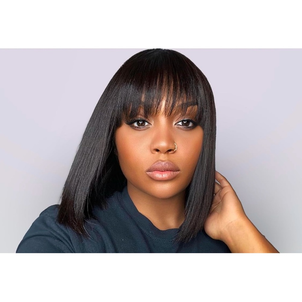 Sleek Black Hair Wig
